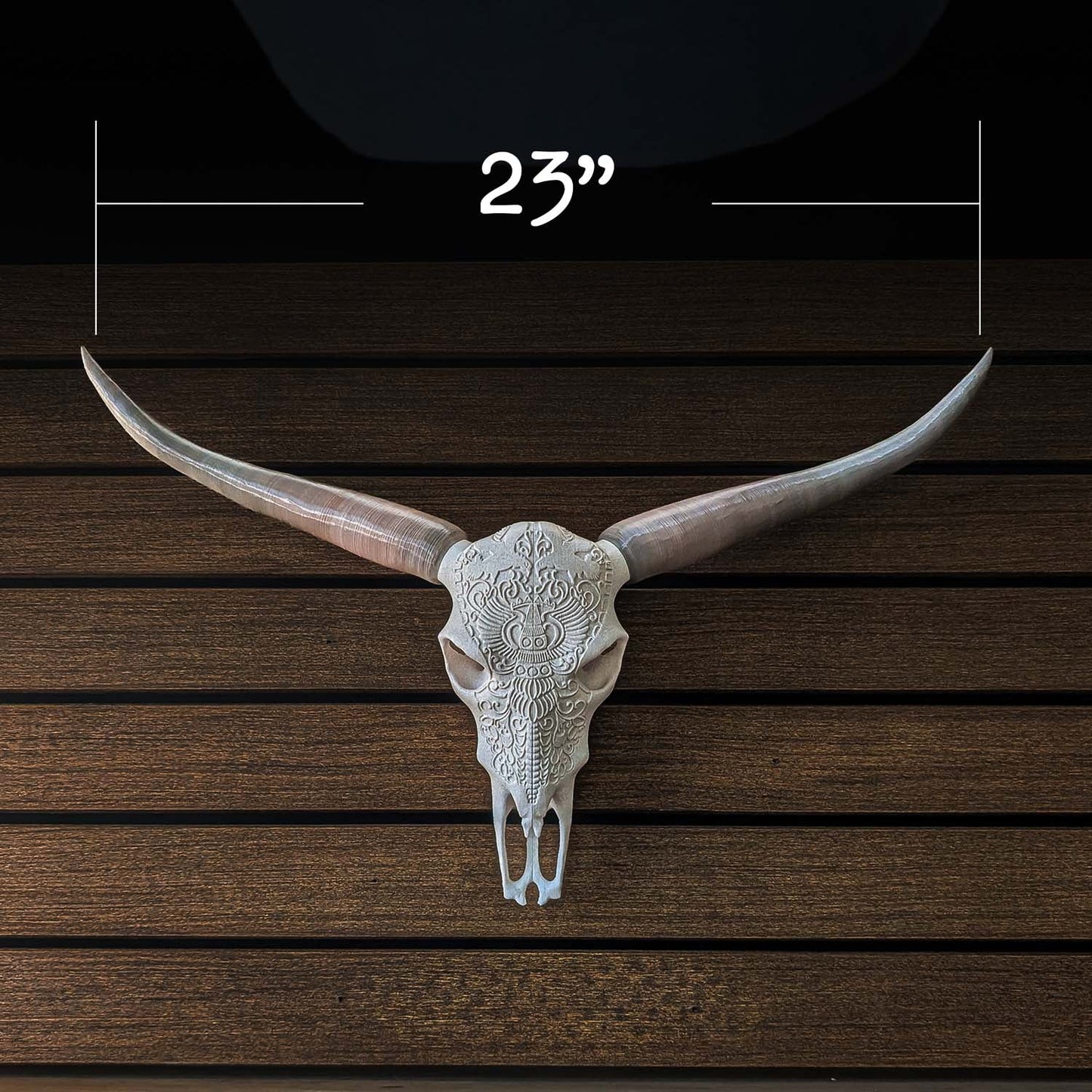 ADG42 Decorative Steer Skull and Horns Western Wall Decor