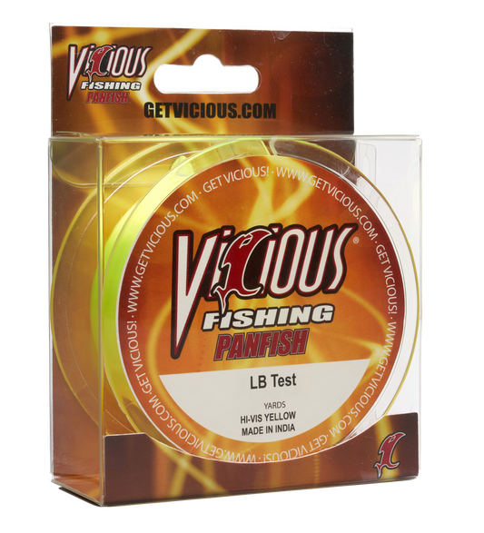 Vicious Panfish Hi-Vis Yellow Mono - 8 Lb Test