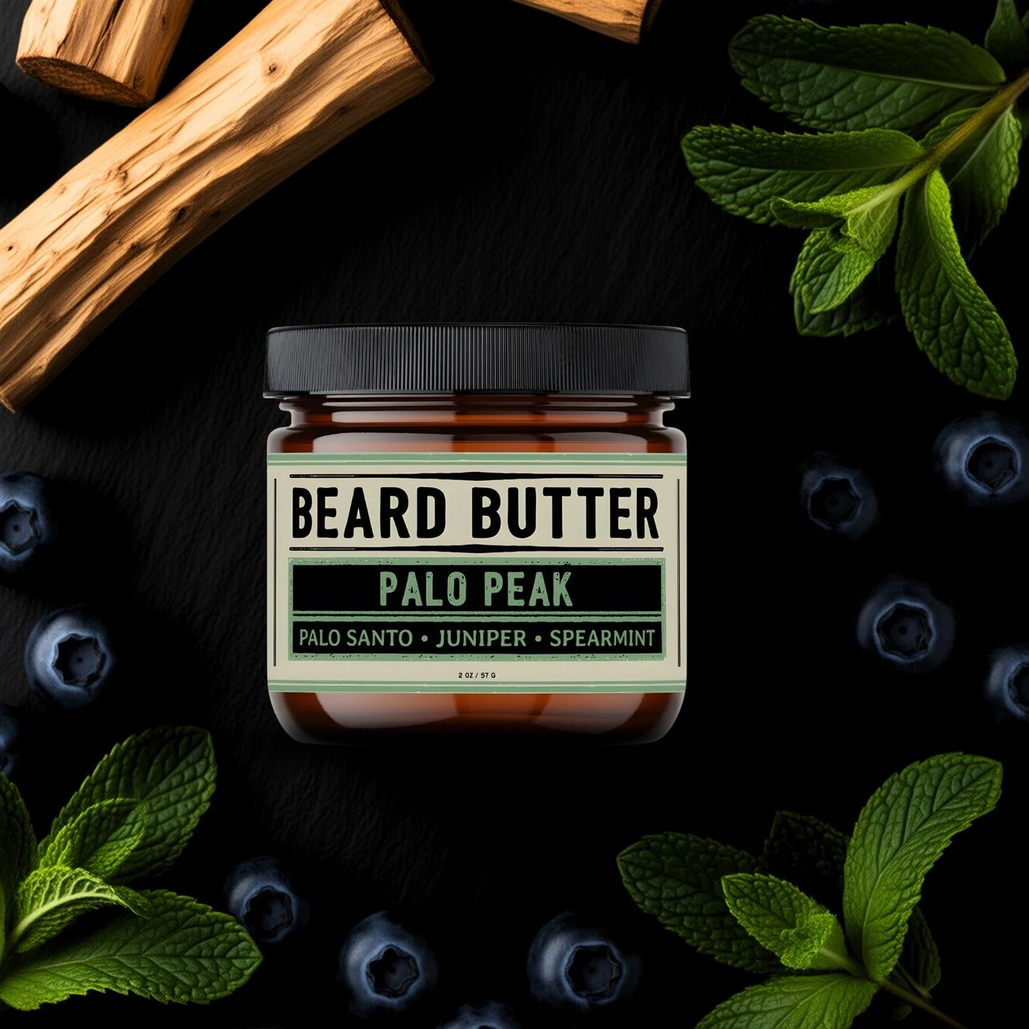 Palo Peak Beard Butter - Palo Santo, Juniper, Spearmint