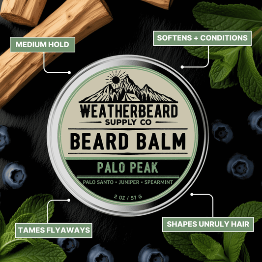 Palo Peak Beard Balm - Palo Santo, Juniper, Spearmint