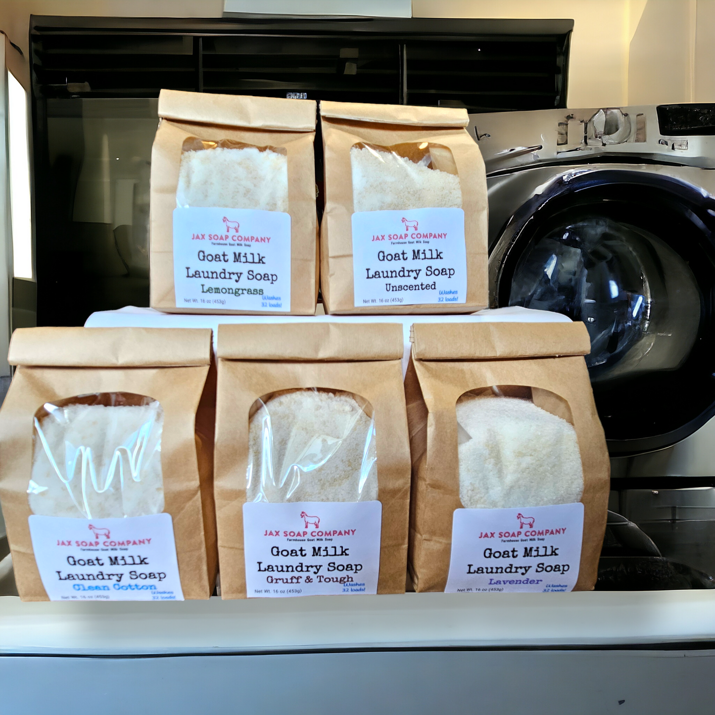 Goat Milk Laundry Soap, 32 loads