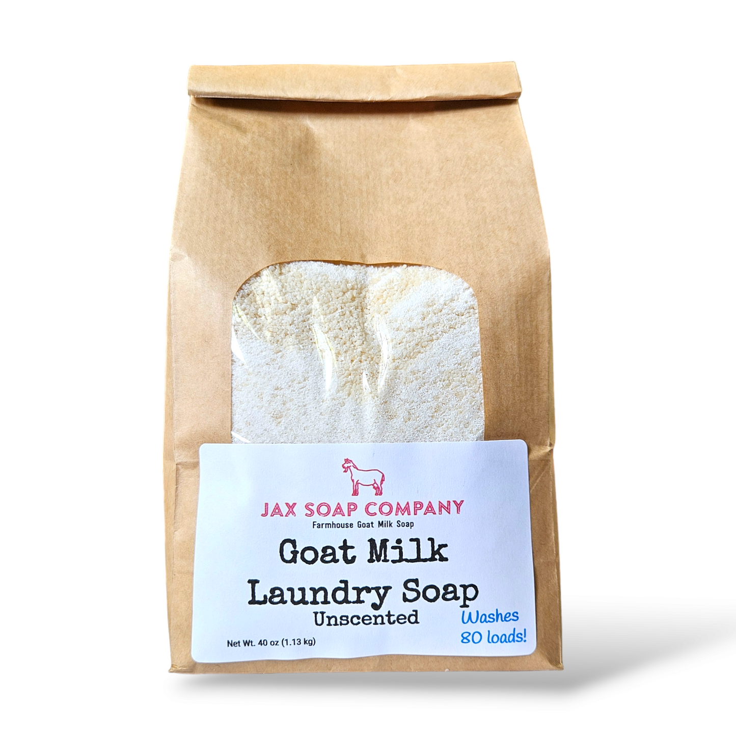 Goat Milk Laundry Soap Refill, 80 loads