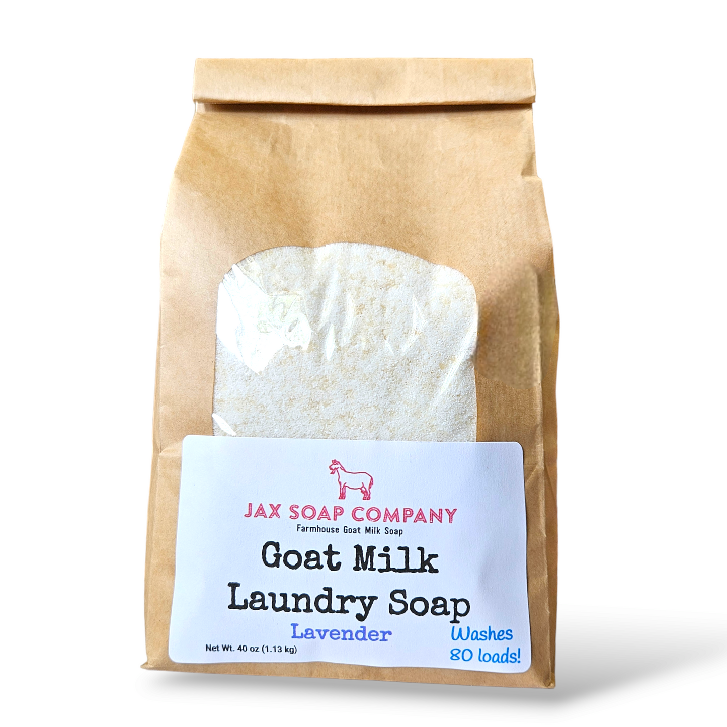 Goat Milk Laundry Soap Refill, 80 loads
