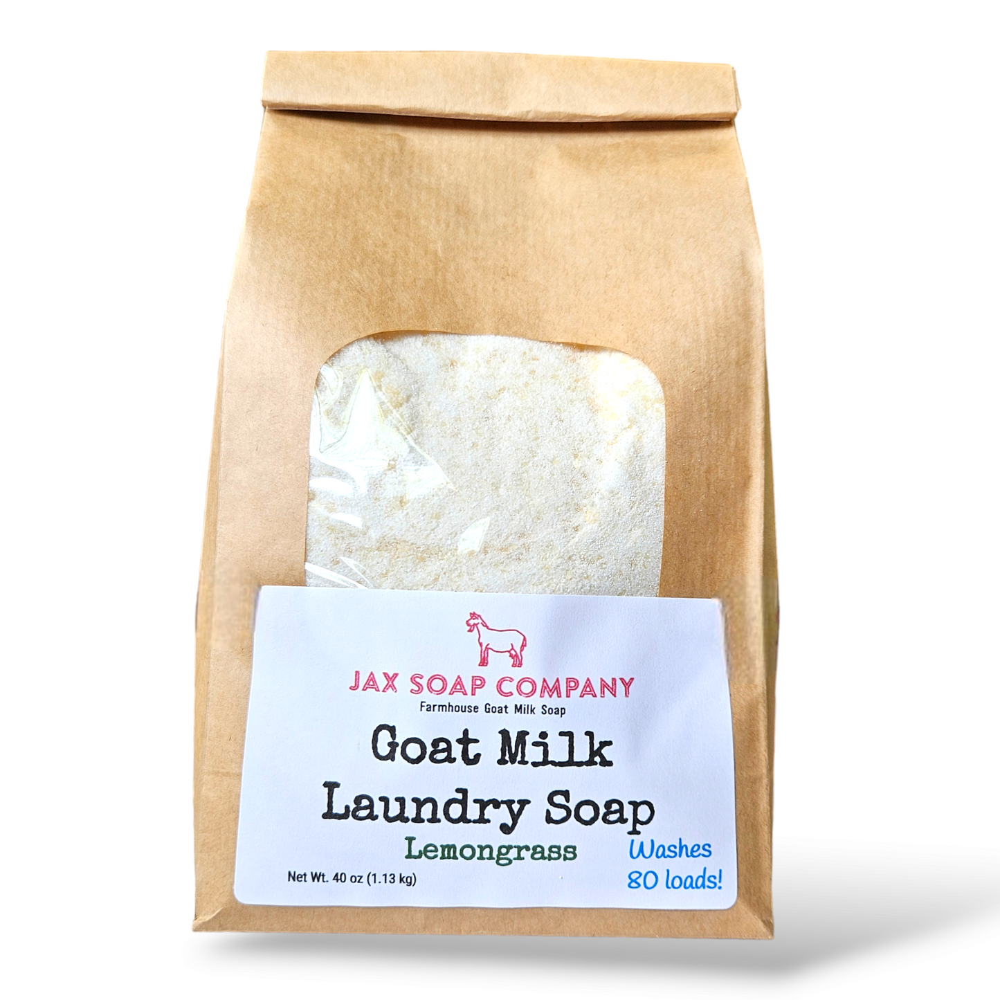 Goat Milk Laundry Soap Refill, 80 loads