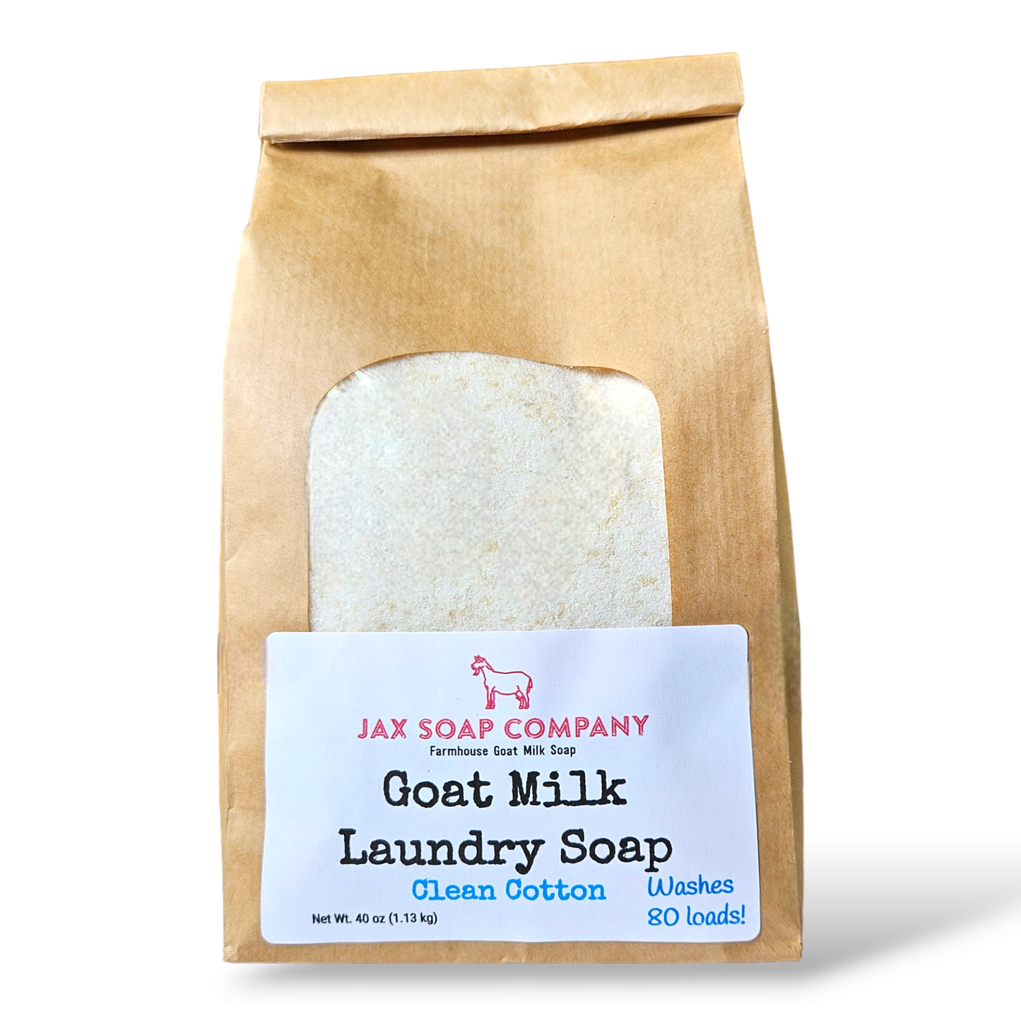 Goat Milk Laundry Soap Refill, 80 loads