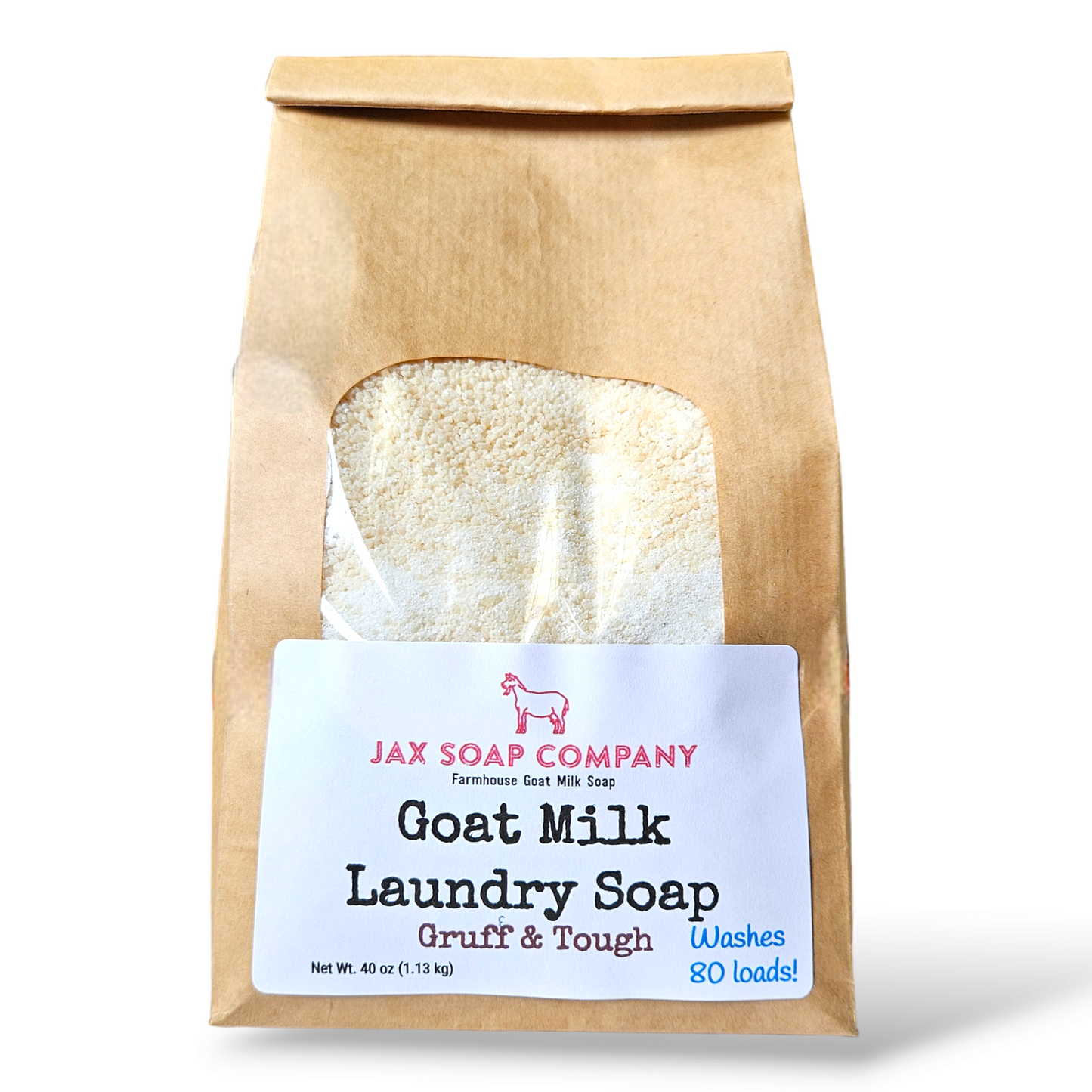 Goat Milk Laundry Soap Refill, 80 loads
