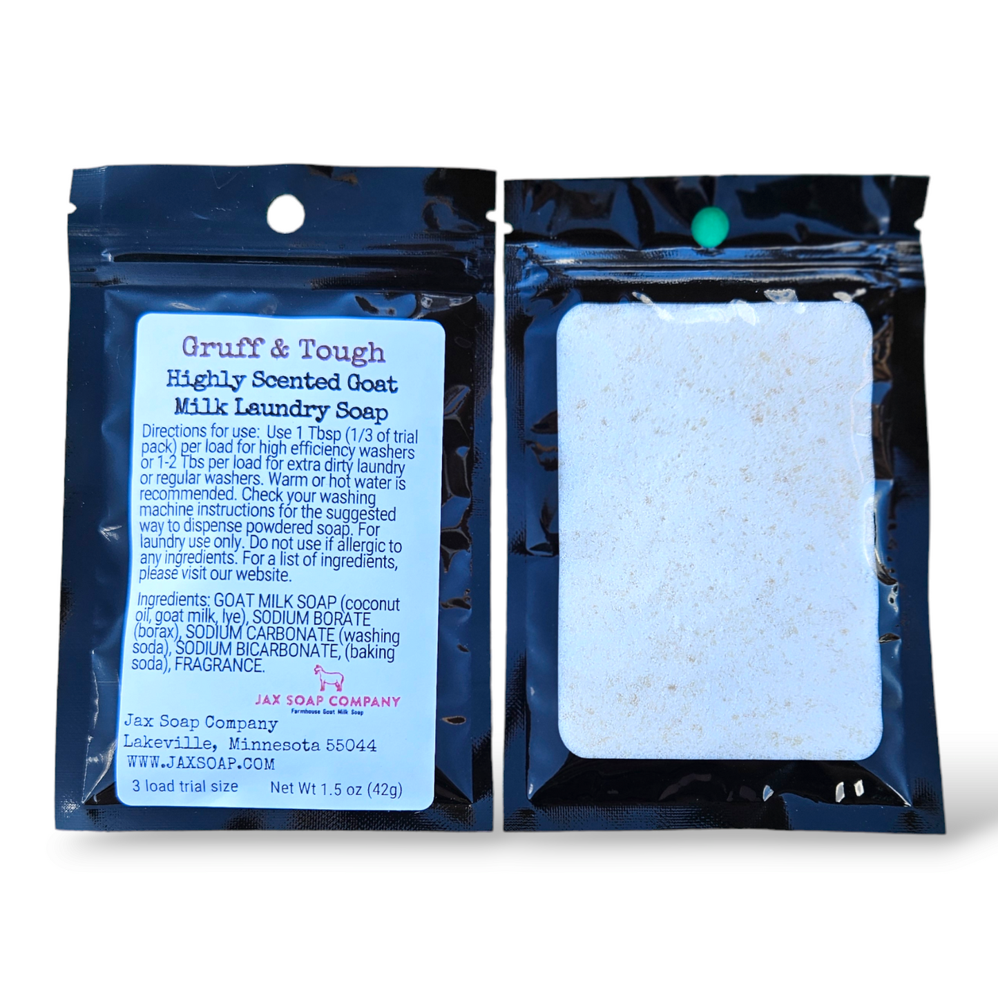 Goat Milk Laundry Soap, Trial Size