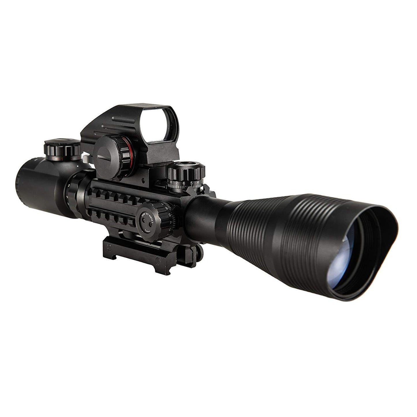Pinty Nova 3-in-1 4-12x50 SFP Rifle Scope Combo
