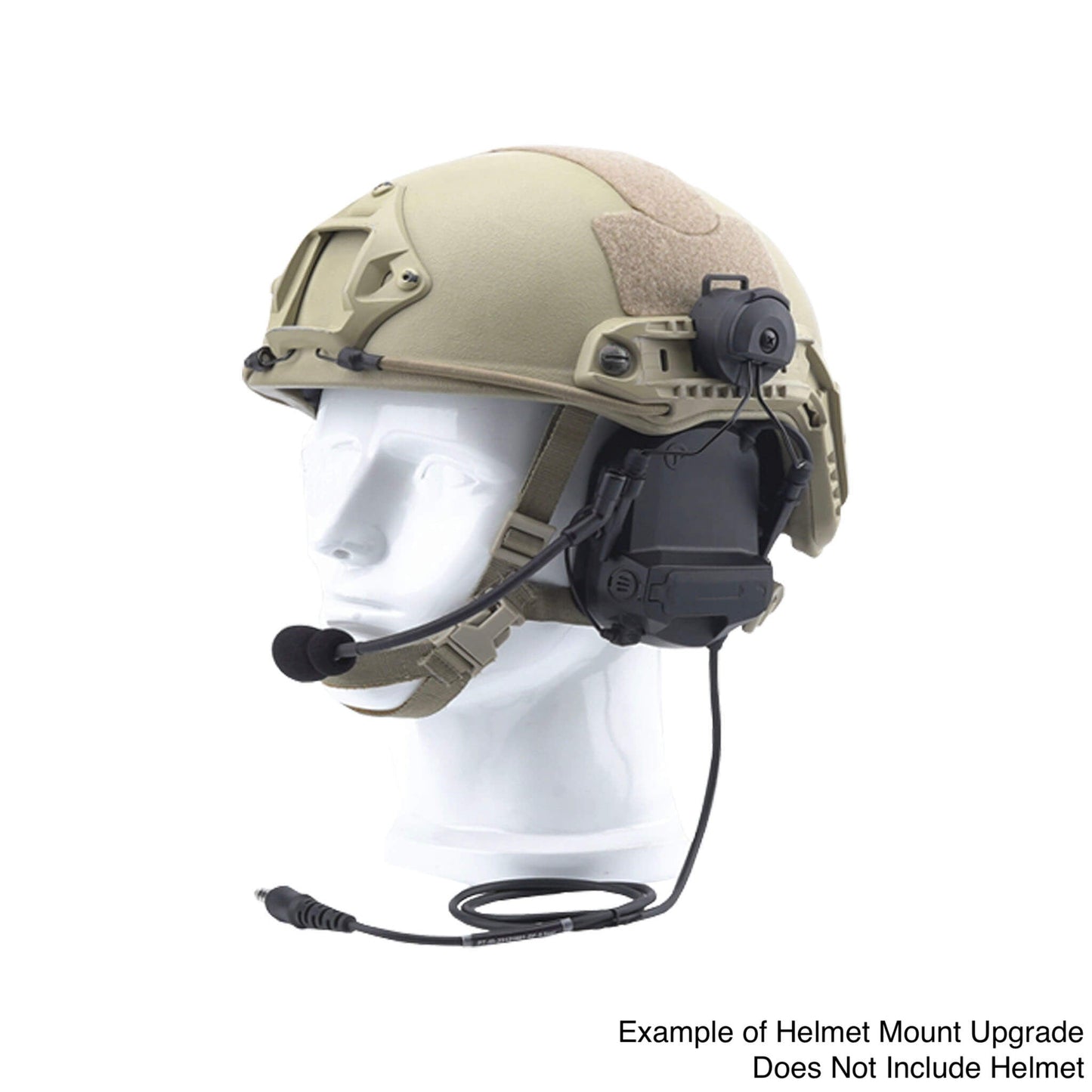 PolTact V1 Tactical Comms Headset w/ Active Hearing Protection & Quick Disconnect (Hirose) Adapter - All Kenwood Multi-Pin TK & NX Series