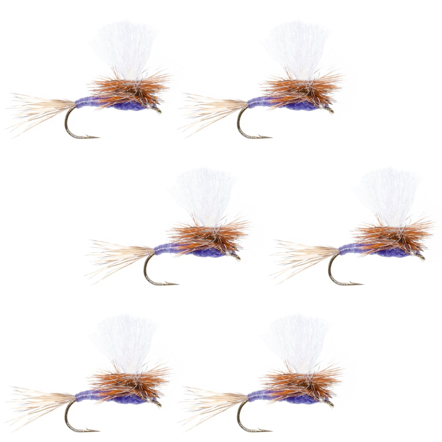 Parachute Purple Haze Dry Fly - 6 Flies Size 12