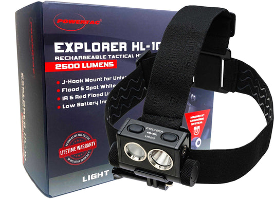 Explorer HL-10 - 2,550 Lumen White/Red/IR Headlamp