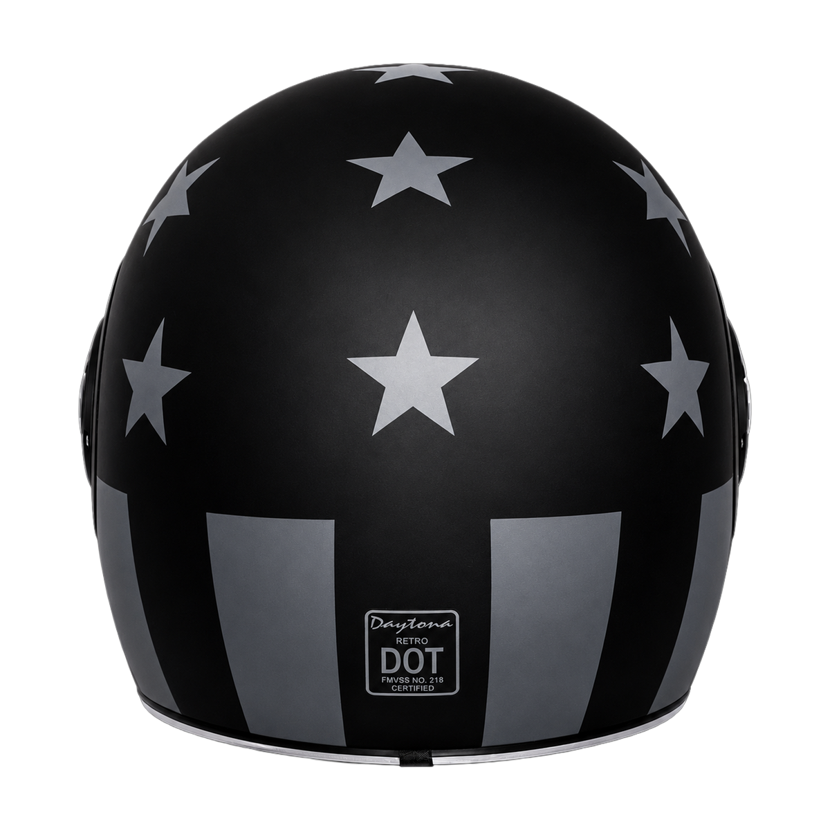 D.O.T. & ECE Daytona Retro Full Face Motorcycle Helmet: Vintage Style for Men, Women, & Youth - W/ Captain America Stealth