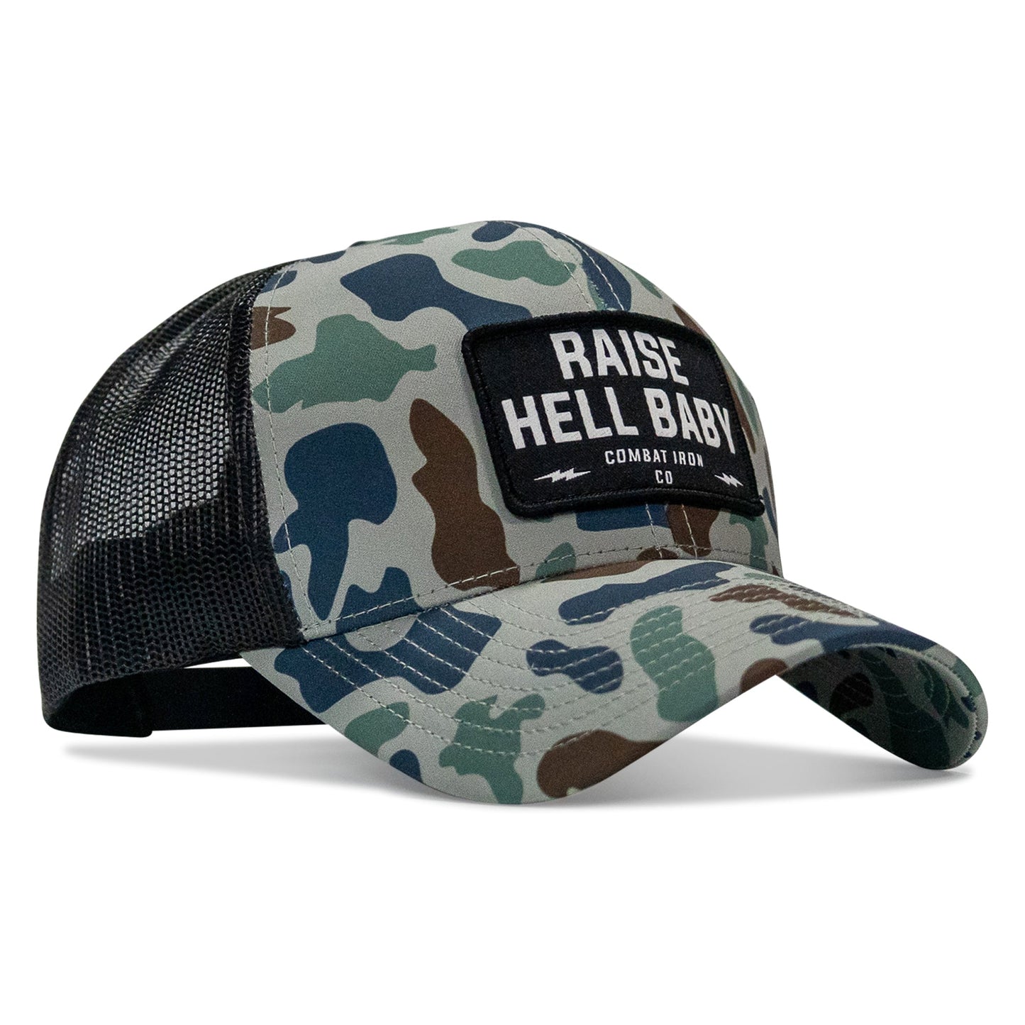 Raise Hell Baby Patch Snapback Hat