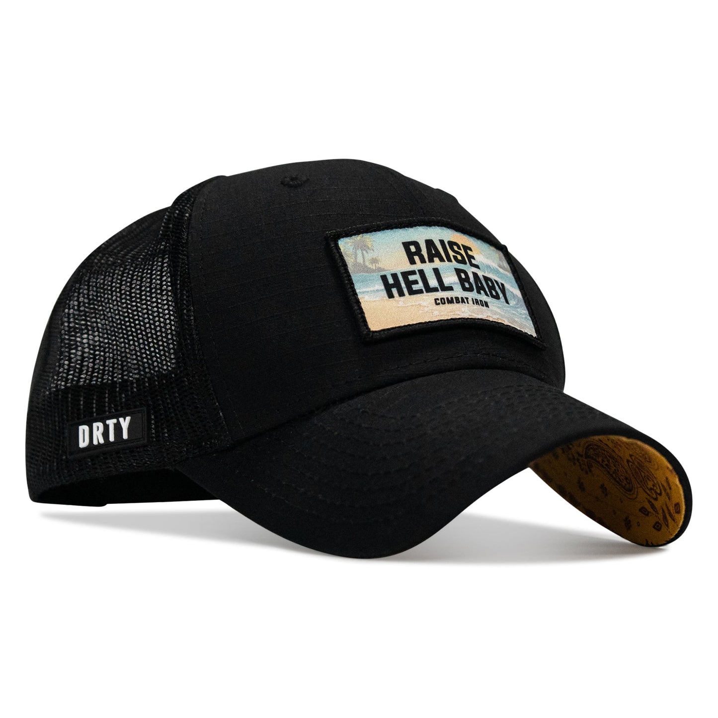 Raise Hell Baby Sunset Patch Original Ripstop Snapback Hat
