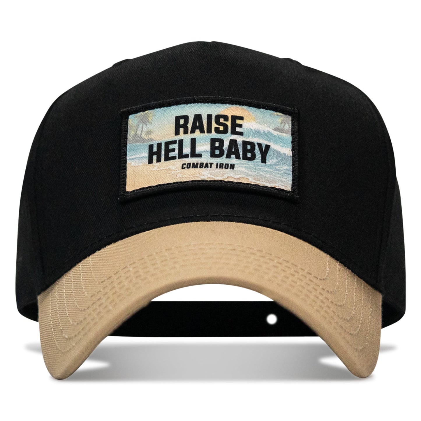 Raise Hell Baby Sunset Patch Snapback Hat