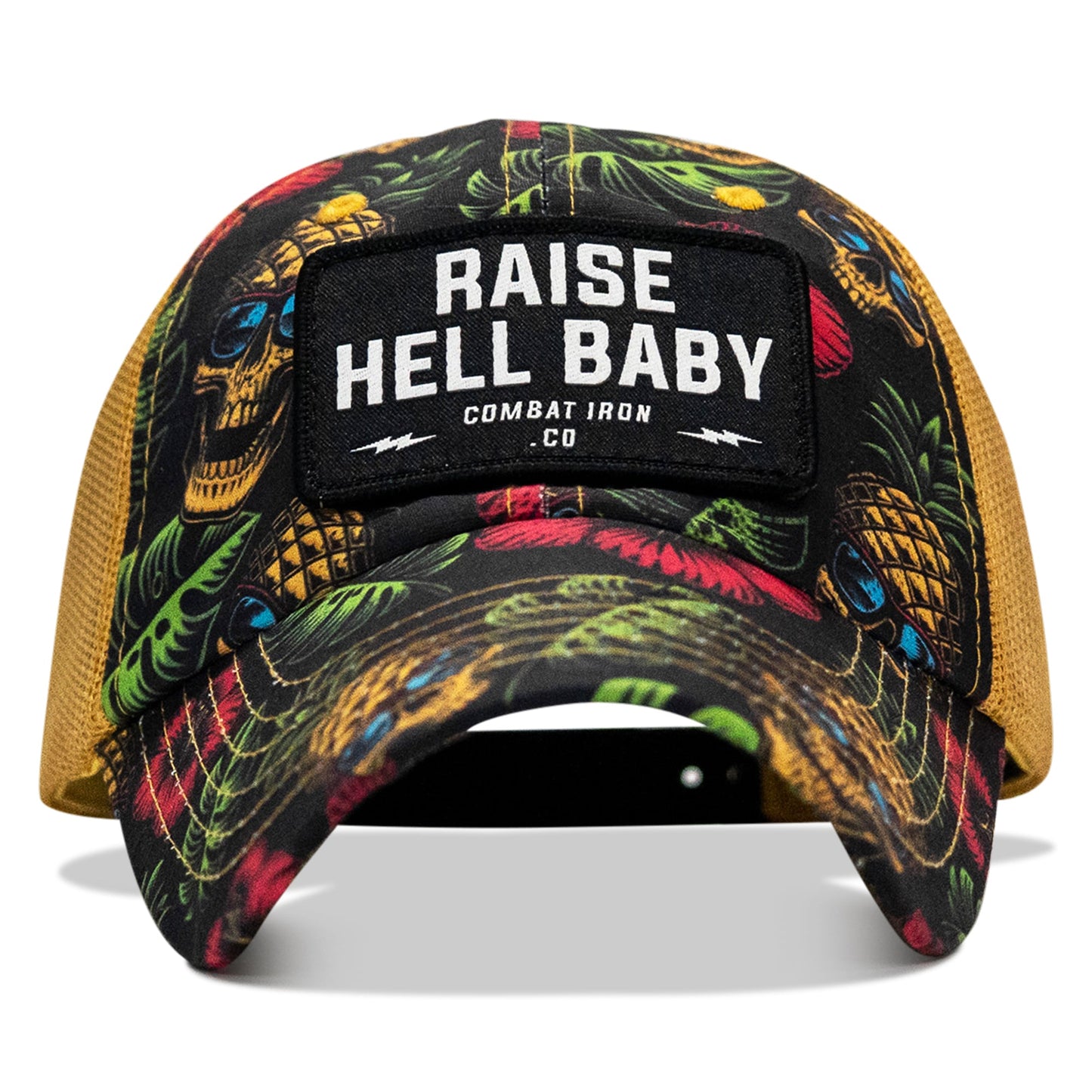Raise Hell Baby Patch Tactical Ripstop Mesh Snapback Hat