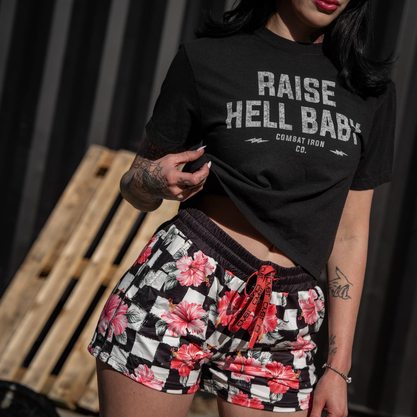 Raise Hell Baby Women's Crop T-Shirt