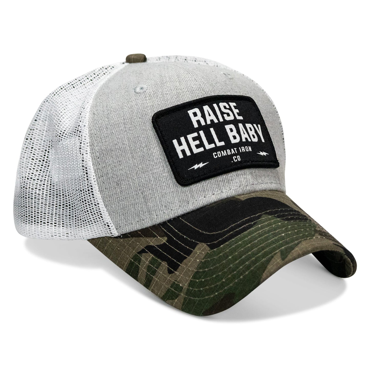 Raise Hell Baby Patch Snapback Hat