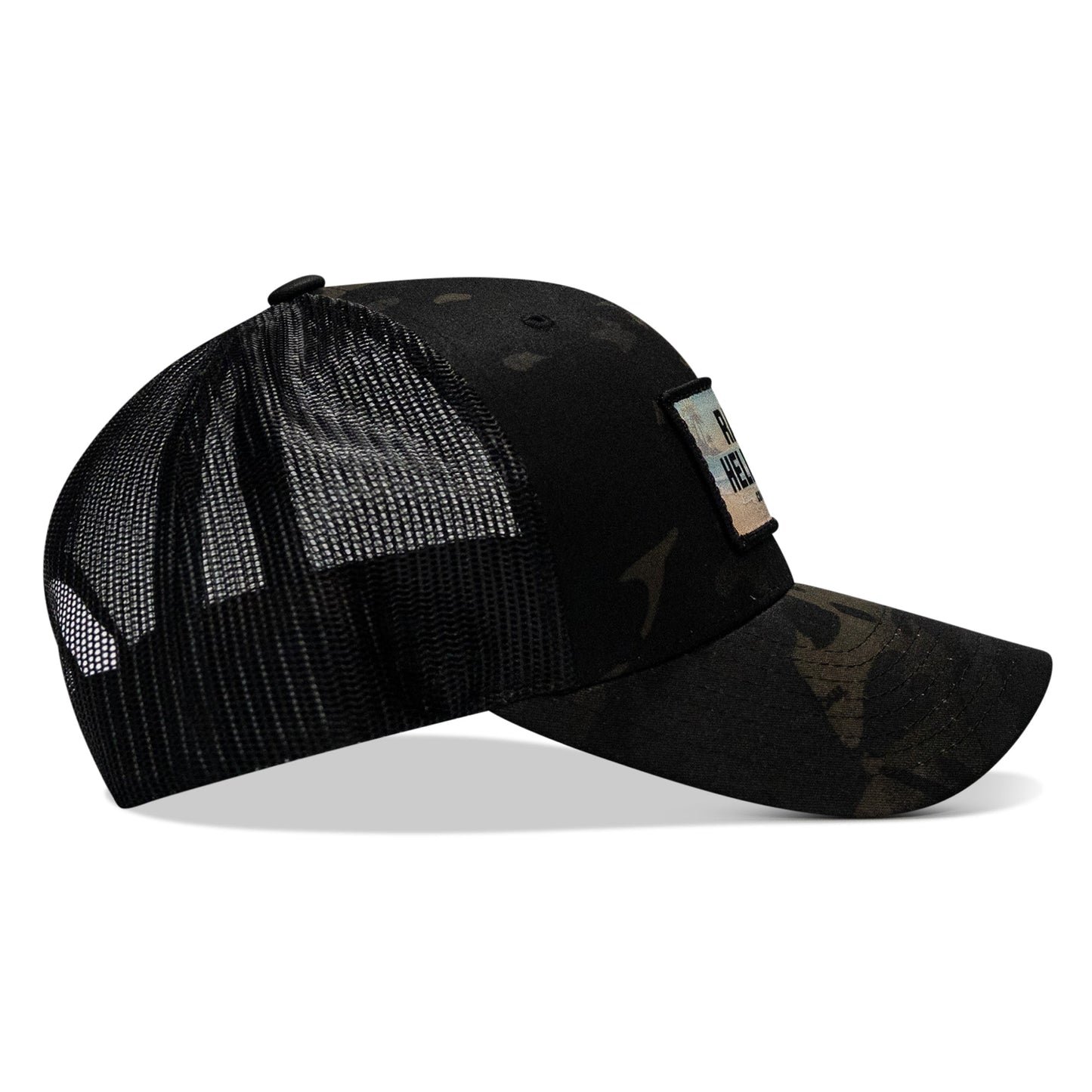 Raise Hell Baby Sunset Patch Snapback Hat