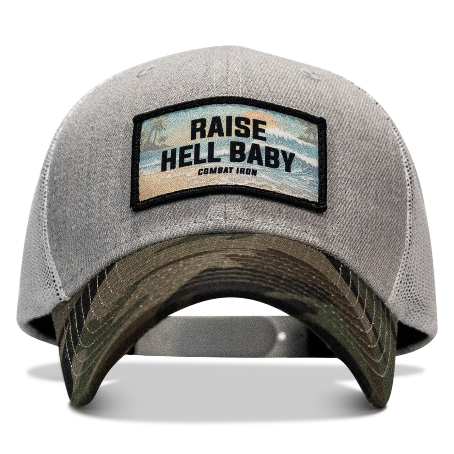 Raise Hell Baby Sunset Patch Original Ripstop Snapback Hat