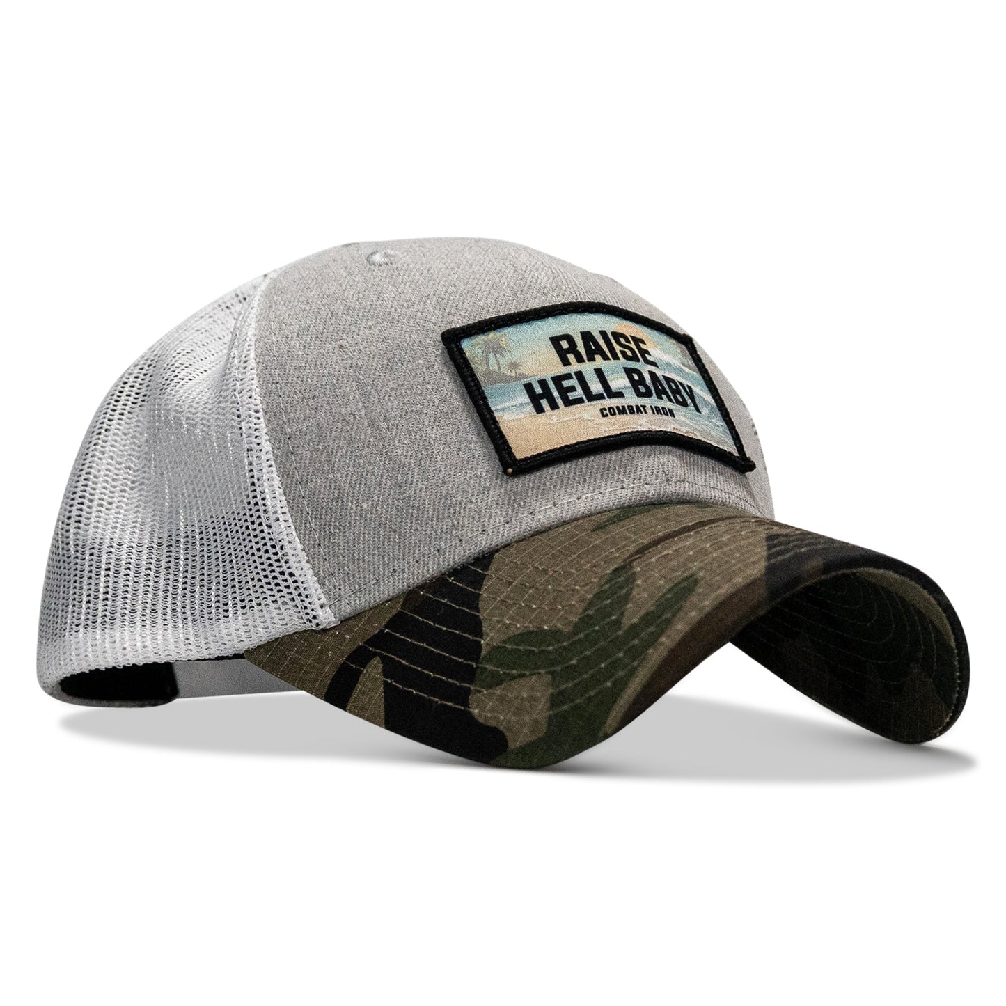 Raise Hell Baby Sunset Patch Snapback Hat