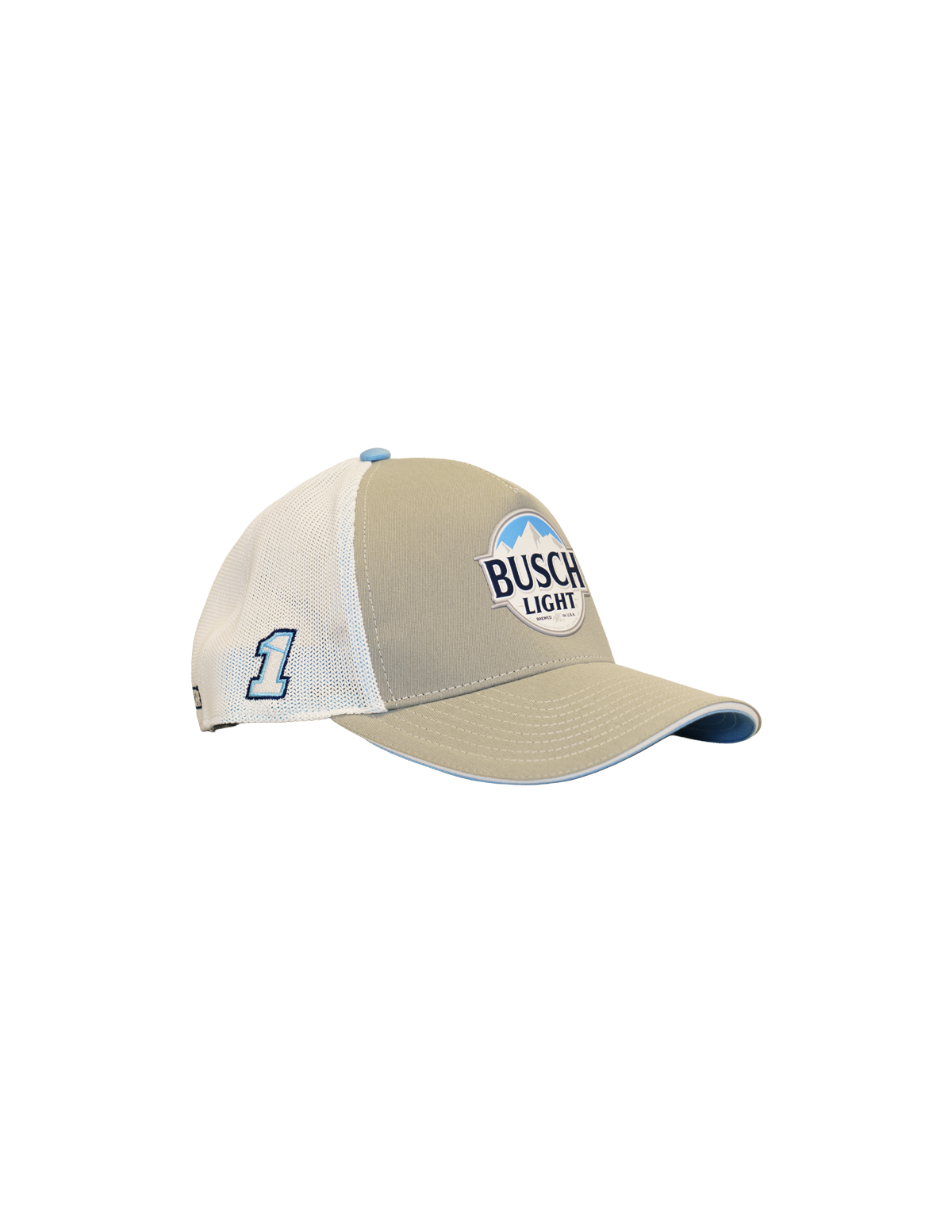 Ross Chastain #1 Busch Light Grey Snapback Hat
