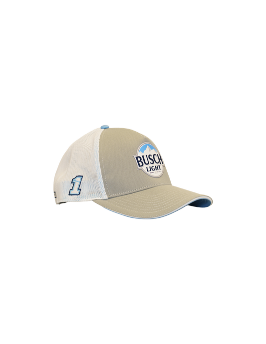 Ross Chastain #1 Busch Light Grey Snapback Hat