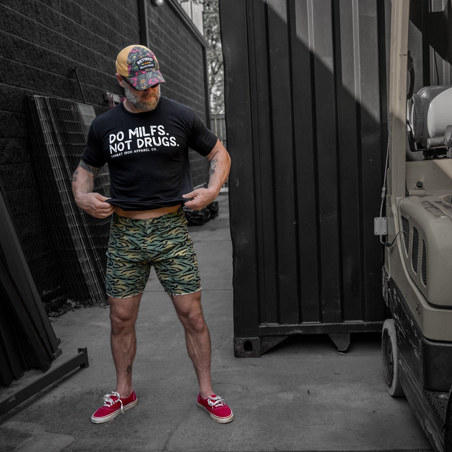 Retired Hoochie Daddy Veteran Patch Ripstop Tactical Mesh Snapback Hat
