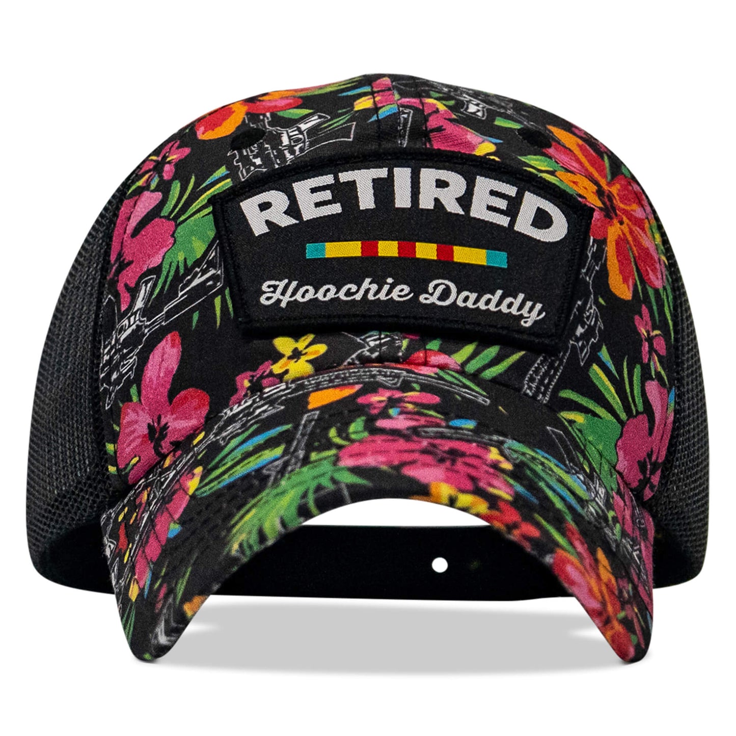 Retired Hoochie Daddy Veteran Patch Ripstop Tactical Mesh Snapback Hat