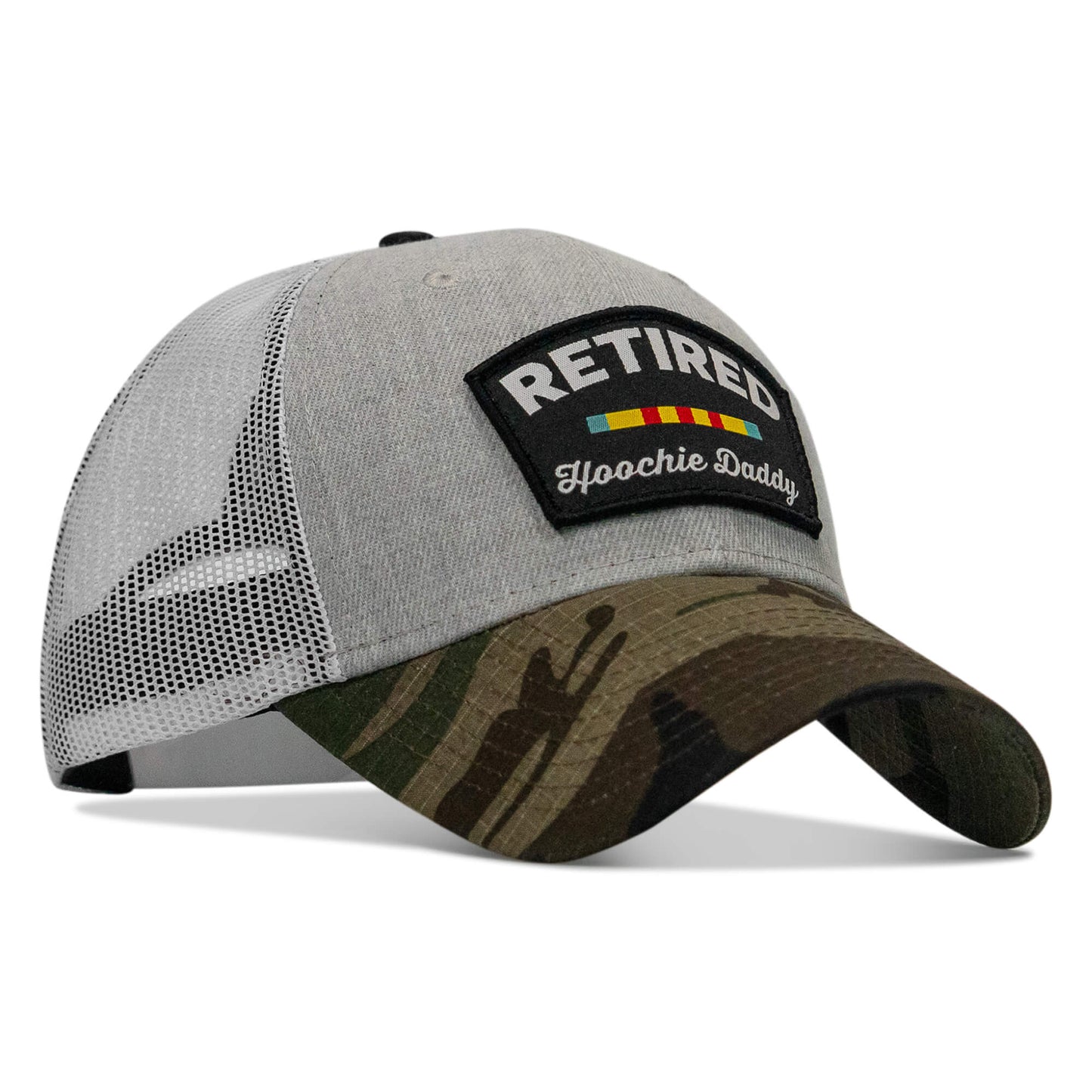 Retired Hoochie Daddy Ribbons Patch Original Ripstop Snapback Hat