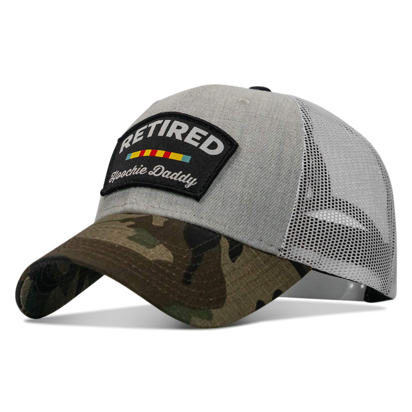 Retired Hoochie Daddy Ribbons Patch Original Ripstop Snapback Hat