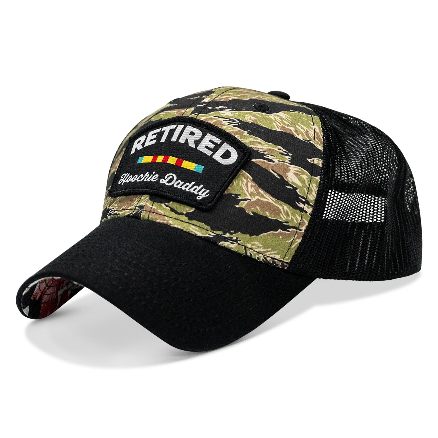 Retired Hoochie Daddy Ribbons Patch Original Ripstop Snapback Hat