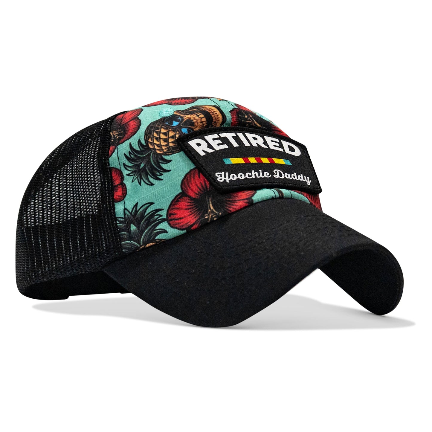 Retired Hoochie Daddy Veteran Patch Ripstop Tactical Mesh Snapback Hat