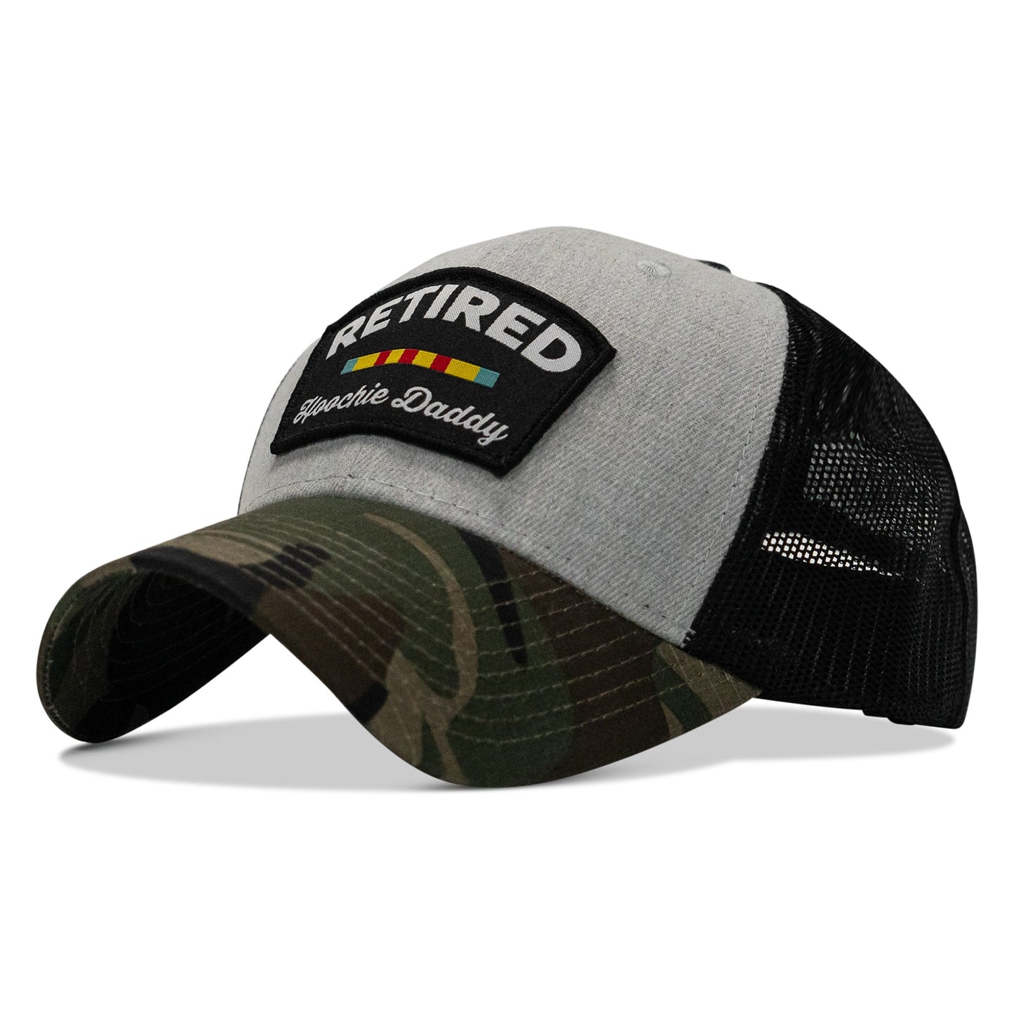 Retired Hoochie Daddy Ribbons Patch Original Ripstop Snapback Hat