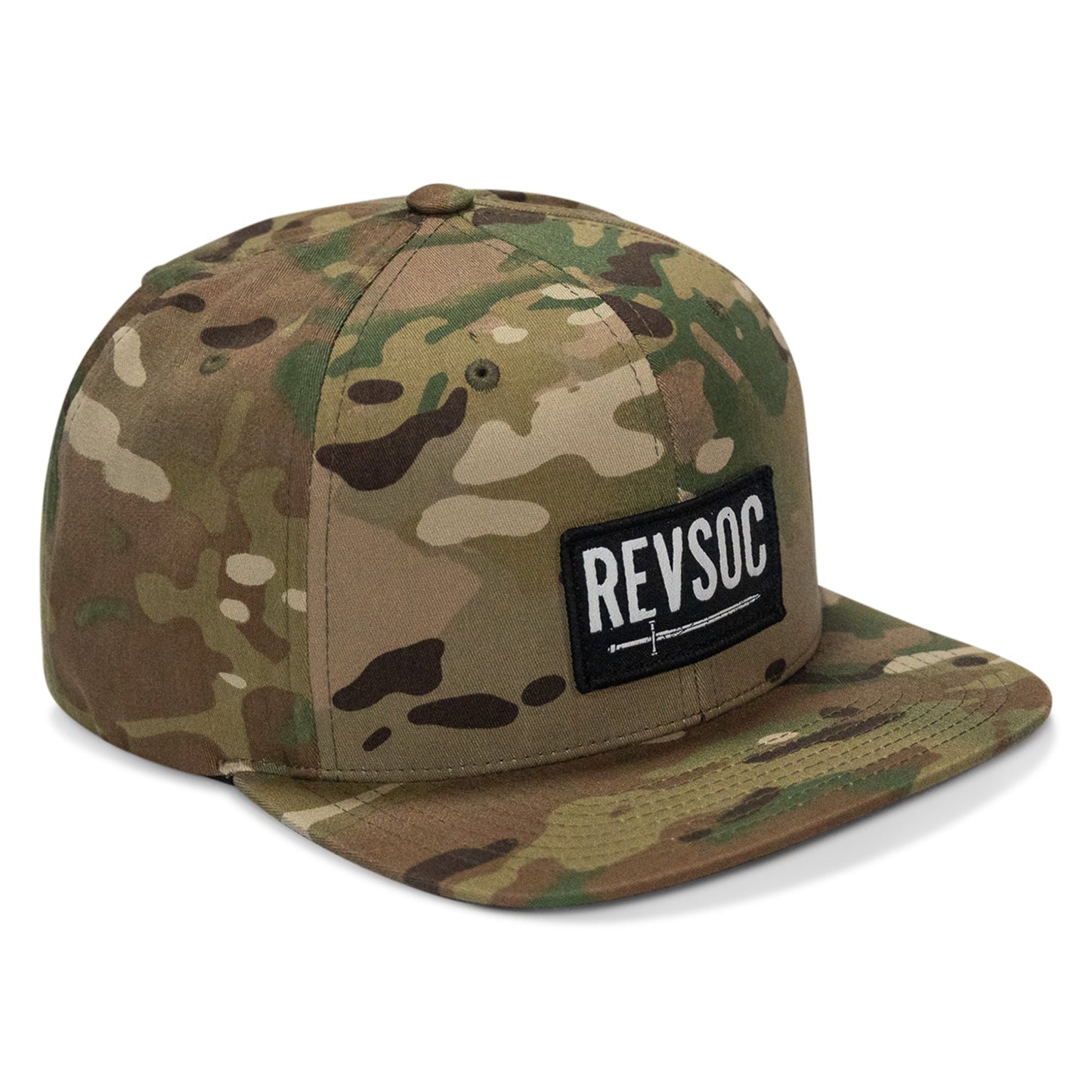 REVSOC Classic Patch Flatbill Hat