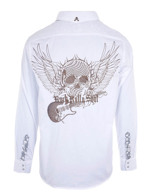 Flying Skull & Guitar