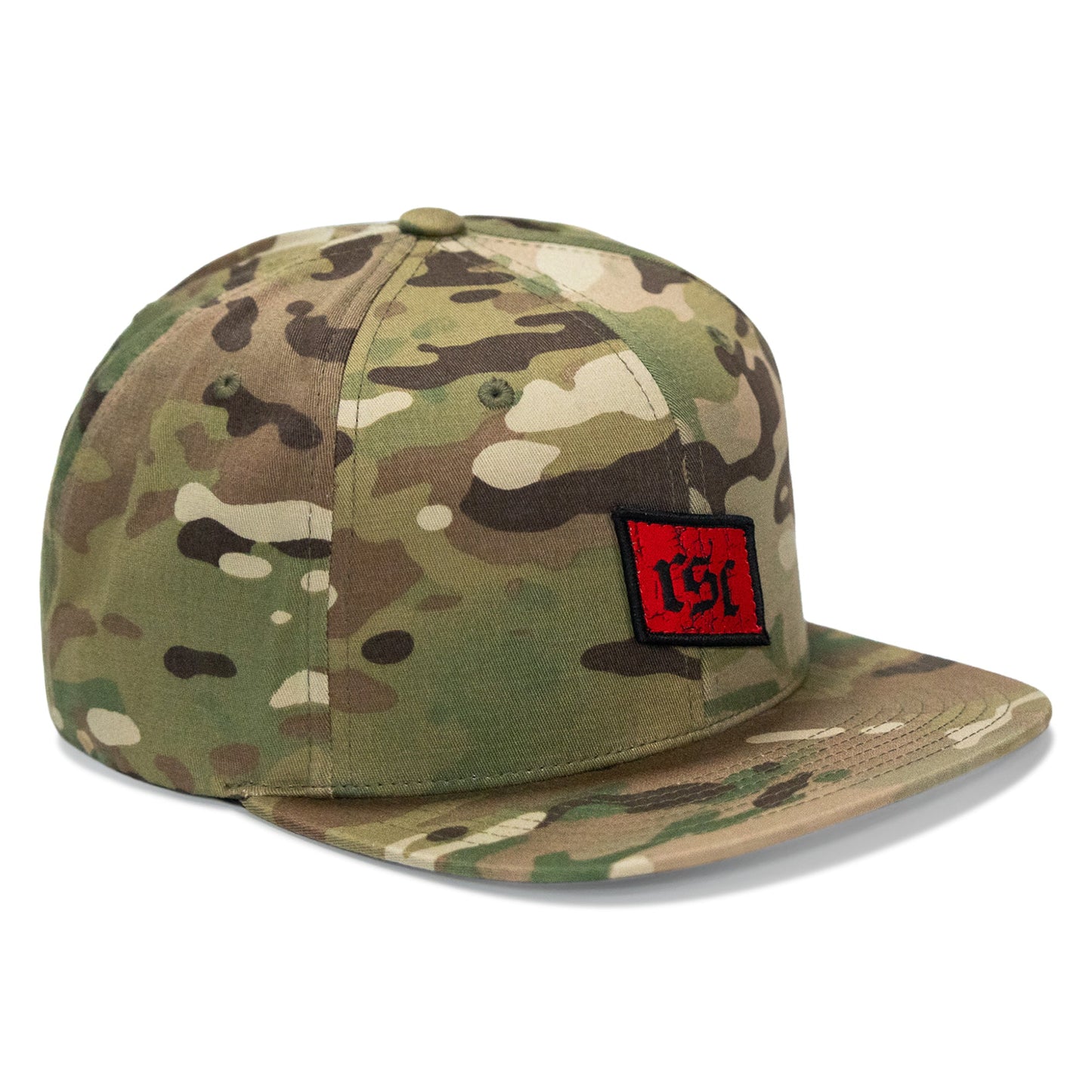 RSC Classic Red Diamond Velcro Patch Flatbill Hat