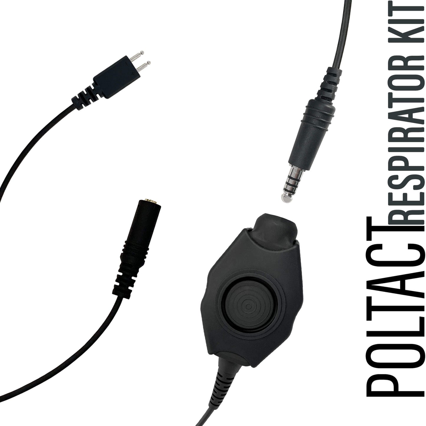 Respirator Mask PTT Kit- Yaesu 2 Pin: FT-65, FT25, FT-4XR, FT-4VR