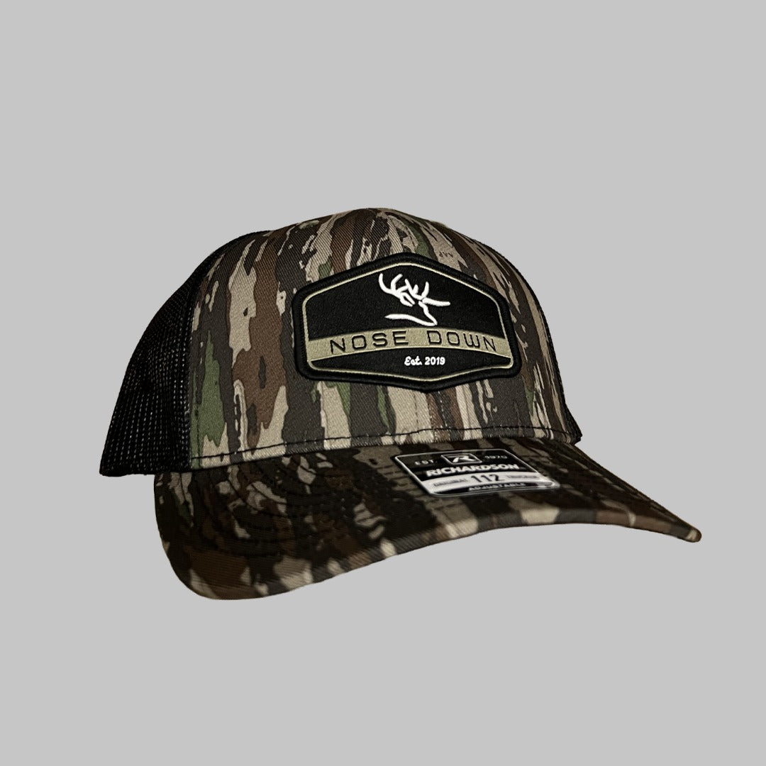 Black Hex Woven Trucker