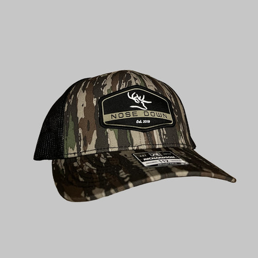 Black Hex Woven Trucker