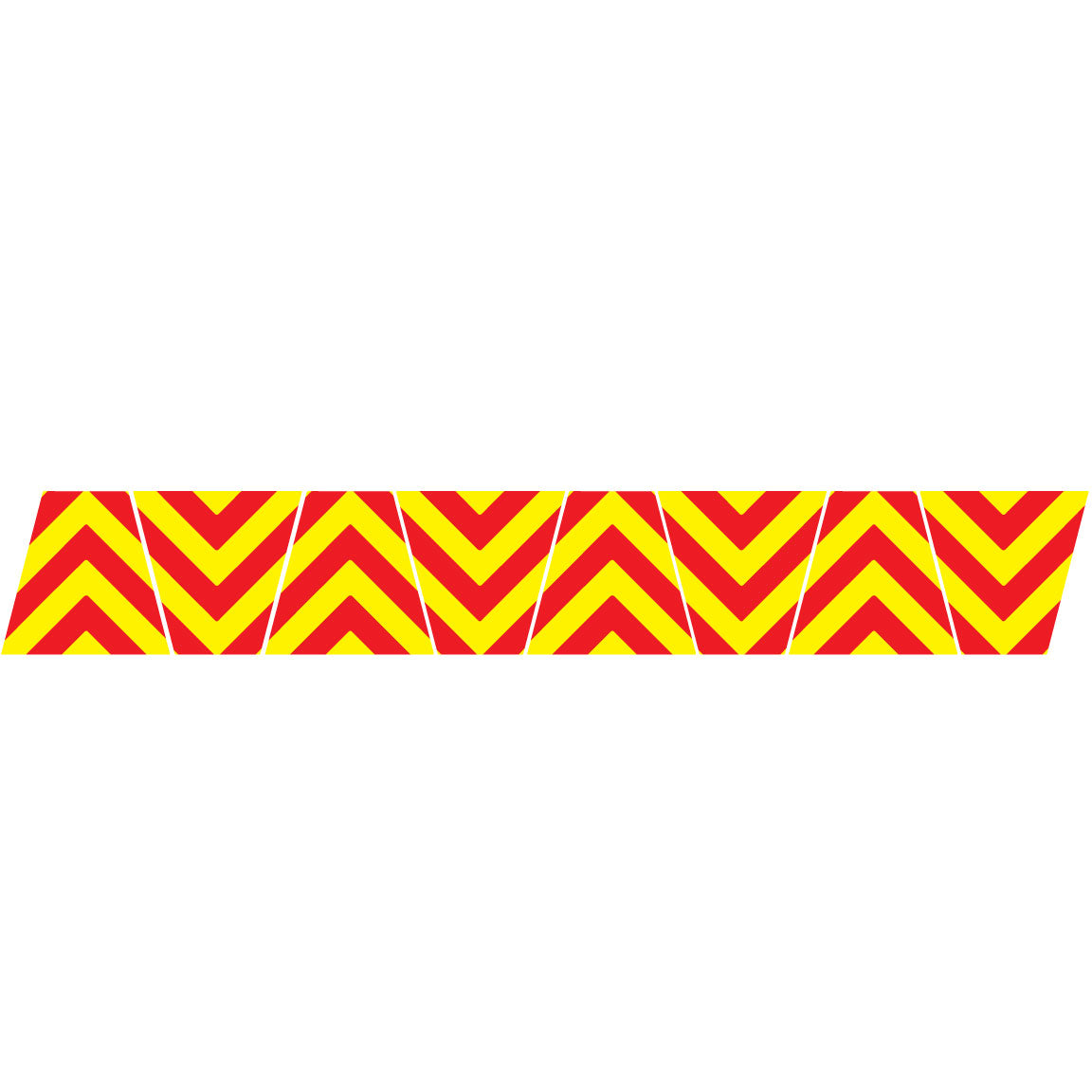 RED/YELLOW CHEVRON STRIPE REFLECTIVE HELMET (TET) TETRAHEDRON 8 PACK