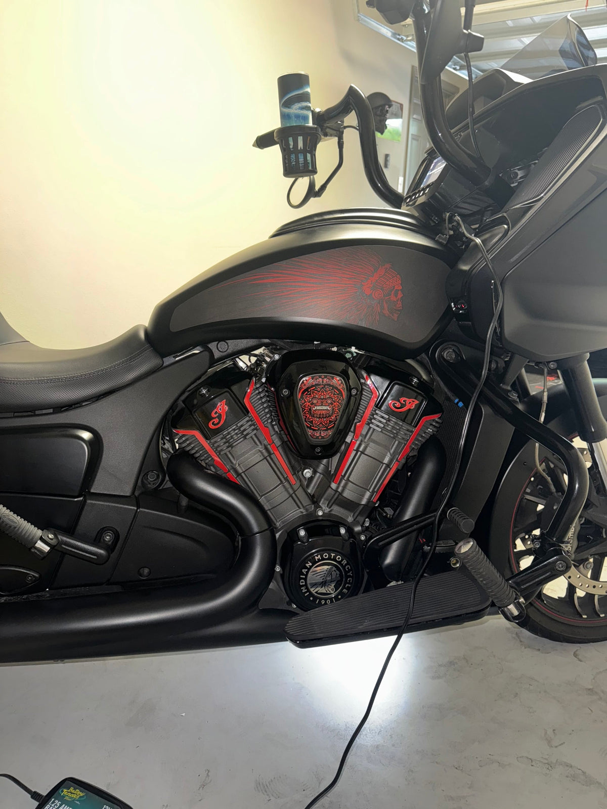 SWB-729-Red-Powerplus Tank Decal Set