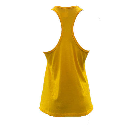 Womens Yellow Hulkamania Tank Top