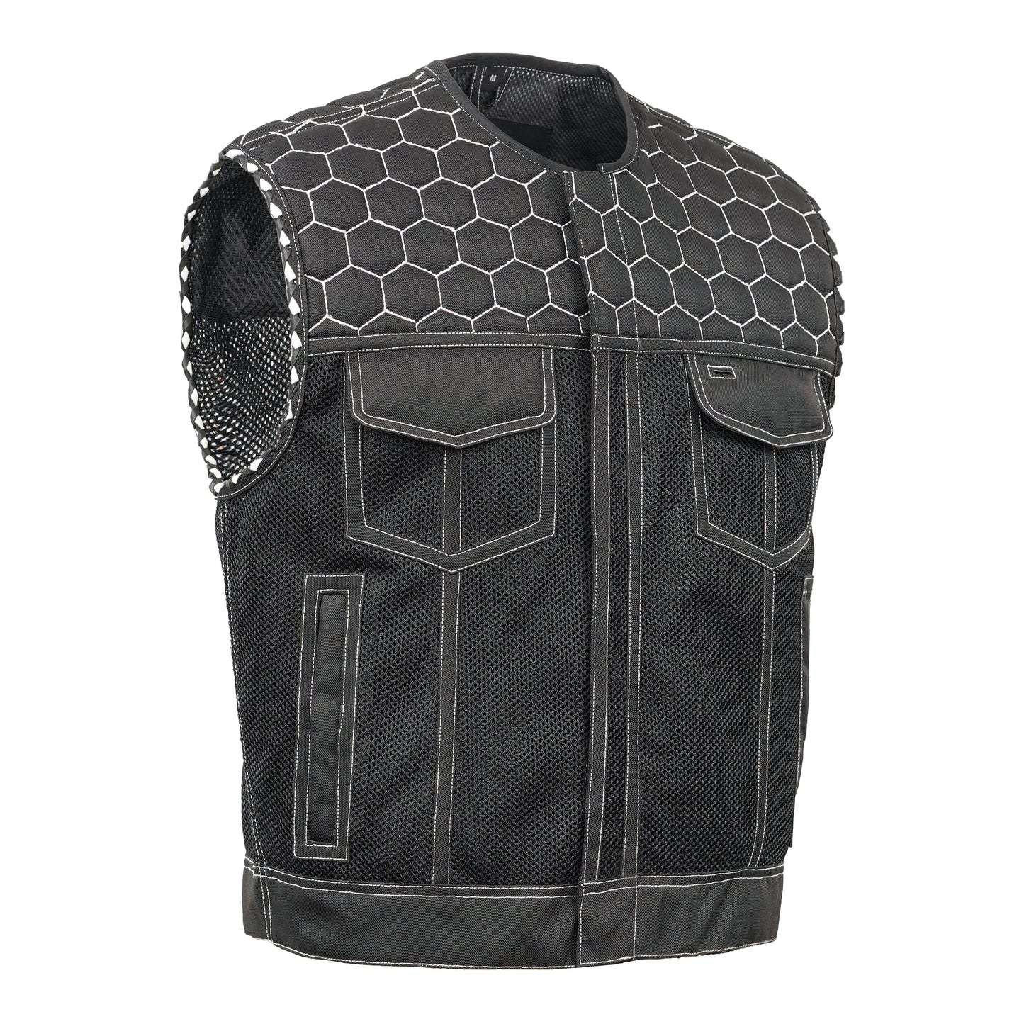 Zenthor Mens Mesh Motorcycle Vest