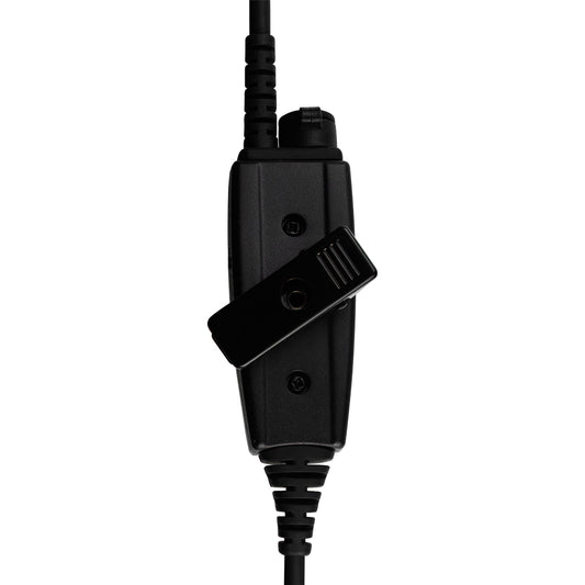 Low Profile Radio Amplified PTT for Tactical Headset w/ Quick Disconnect (Hirose): NATO/Military Wiring, Gentex, Ops-Core, OTTO, Select Peltor Models, Helicopter - Replacement/Upgrade - No Adapter