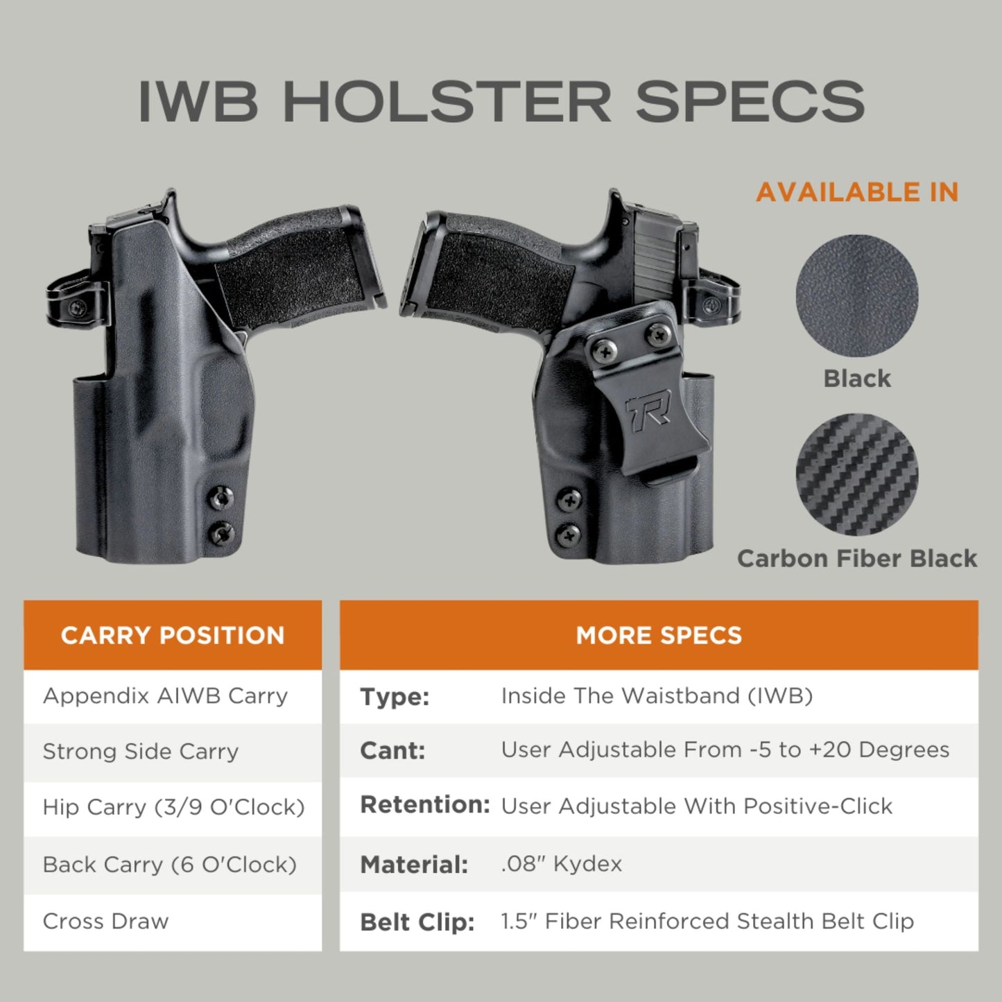 IWB Holster fits Glock 48 Olight Baldr S/Mini