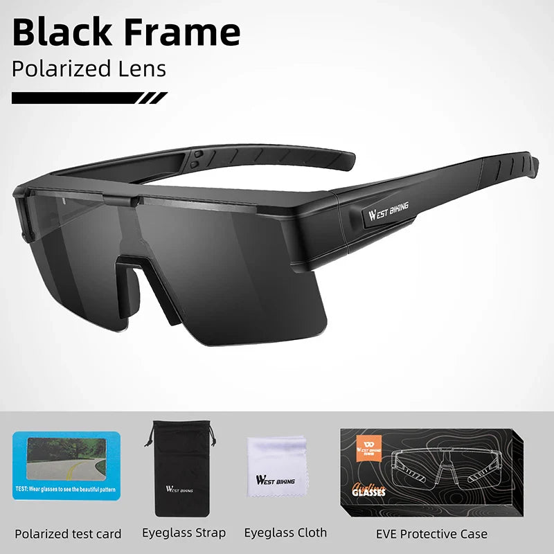 WEST BIKING Cycling Glasses Photochromic UV400 Protection