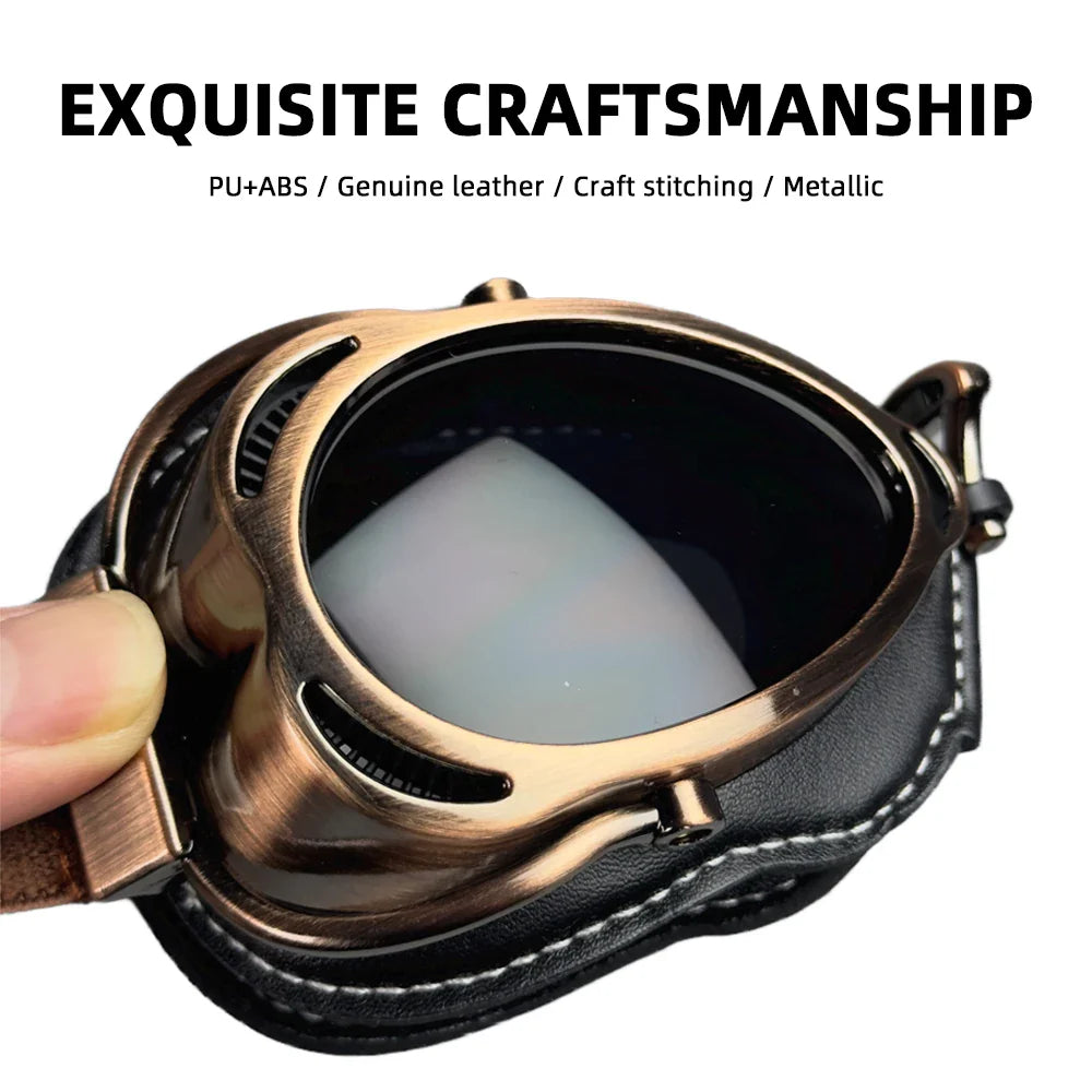 Motorcycle Vintage Old School Cruiser Retro Goggles