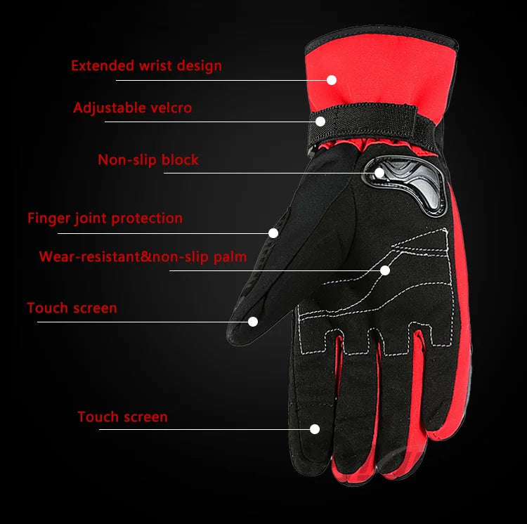 Winter Warm Gloves Touch Screen Waterproof Windproof