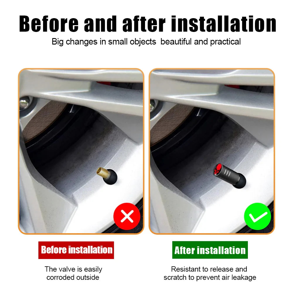 4PCS F*CK Valve Stem Caps